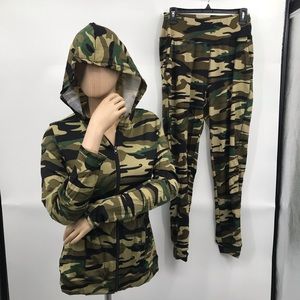 🆕Camouflage Lounger Jogger Leggings Jacket Set Gift Sets S/M & L/XL
